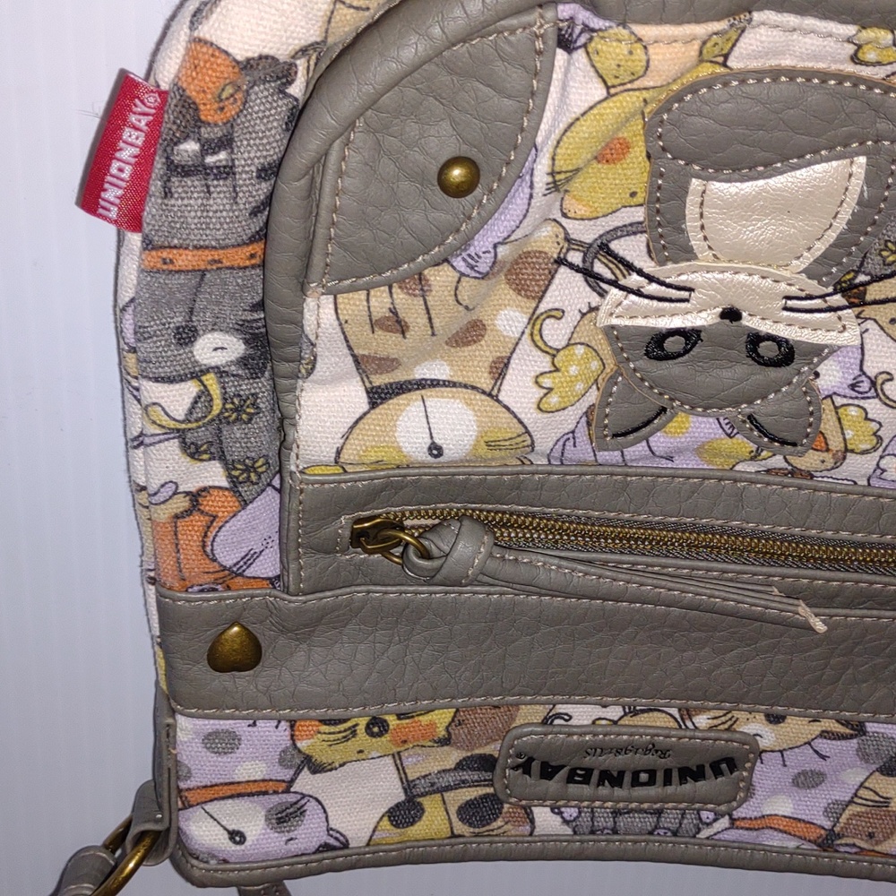 Purse☮️VINTAGE☮️ UNION BAY Cat/Fox Lovers Crossbody Bag - Picture 9 of 10